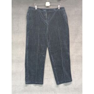 Vintage LL Bean Blue Curvy Fit Cords Corduroys Elastic Back Petite Plus Y2K 20WP